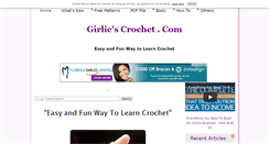 Desktop Screenshot of girliescrochet.com