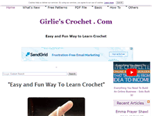 Tablet Screenshot of girliescrochet.com